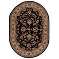 thumbnail image 2 of Safavieh Heritage Augustine Oriental Wool Area Rug, Black/Beige, 4'6" x 6'6" Oval, 2 of 12
