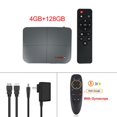 thumbnail image 1 of For Android 9.0 Tv Box 10.0 4+218g Media Player Smart Tv Box Tv Receiver 4+128G_European plug+G10S remote control, 1 of 5