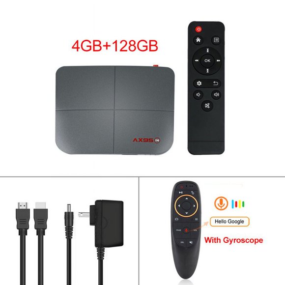For Android 9.0 Tv Box 10.0 4+218g Media Player Smart Tv Box Tv Receiver 4+128G_European plug+G10S remote control