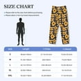 thumbnail image 4 of Lsque Vintage Black White Plaid Sunflowe Print Men's Pajama Pants, Lounge Pant - Comfortable Home Wear,Elastic Waistband, Stylish Design-XX-Large, 4 of 9