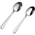 thumbnail image 1 of Xiao Hua Cuchara para verduras multifuncional con ranuras para el hogar, utensilio de cocina portátil, cuchara de arroz con mango puntiagudo, cuchara de sopa + colador, 2 piezas, 1 of 5