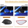 thumbnail image 2 of Tinki Rear View Mirrors Cover Cap Cover Trim Compatible with Subaru BRZ & Toyota 86 2012-2020,  ABS，2PCS, 2 of 6