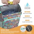 thumbnail image 2 of Travel Cooler Bag - Boho Bohemia Flower Camping Beer Cooler Backpack with Bottle Opener- Waterproof Insulated Picnic Backpacks - Cooler Bag for Beach, 2 of 6