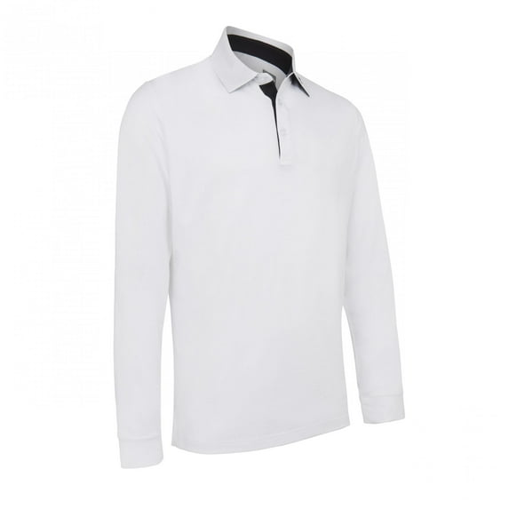 Callaway Long Sleeve PERFORMANCE POLO - BRIGHT WHITE - M