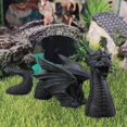 thumbnail image 4 of Estatua gótica de dragón para jardín, adorno para exteriores, figuras de animales impermeables, dragón Negro, 4 of 7