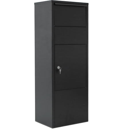 LiviNest Secure Parcel Drop Box - Lockable Steel Package Delivery Cabinet with Drop Slot - Weatherproof Outdoor Storage for Home Business & Frequent Deliveries