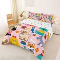 thumbnail image 2 of Homewish Cute Cartoon Dog Full Size Comforter Sets,Kawaii Corgi Pug Bedding Comforter Set,Pink,Polkadot Reversible,3-Piece,1 Comforter and 2 Pillowcases, 2 of 7