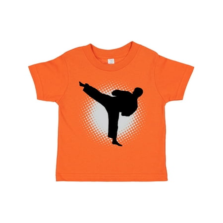 

Inktastic Karate Martial Arts Silhouette Sports Gift Toddler Boy Girl T-Shirt