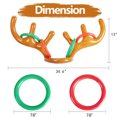 thumbnail image 3 of Fun Antler Ring Toss Game Inflatable Reindeer Antler Ring Toss Game for Christmas Party Random Color, 3 of 8