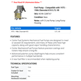 thumbnail image 2 of Fuel Pump - Compatible with 1975 - 1986 Chevy K10 5.7L V8 1976 1977 1978 1979 1980 1981 1982 1983 1984 1985, 2 of 2