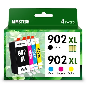 902 XL Ink Cartridge Compatible for HP 902XL Ink Cartridges 902 Use with Officejet Pro 6978 6960 6958 6970 6968 6962 6975 6950 6954 Printer (Blakc, Cyan,Magenta,Yellow)