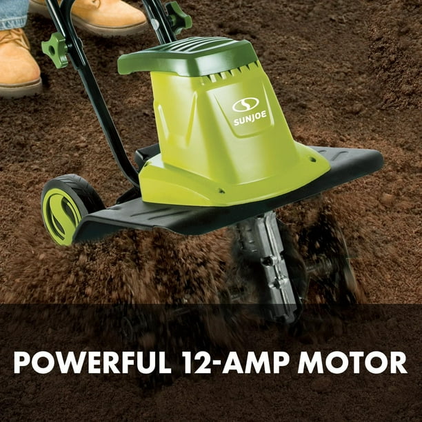 Sun Joe TJ603E Electric Garden Tiller/Cultivator, 16-Inch, 12 Amp