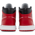 thumbnail image 4 of Women's Jordan 1 Mid Black/Gym Red-White (BQ6472 079) - 12, 4 of 5