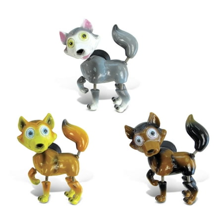 

CoTa Global Wolf Refrigerator Bobble Magnets Set of 3 - Assorted Color Fun Cute Wild Animal Bobble Magnets For Kitchen Fridge & Locker Home Decor Cool Office Decorative Novelty Accessory - 3 Pack
