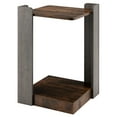 thumbnail image 1 of Costway 2 Tier Sofa Side End Table w/Storage Shelf for Small Spaces Living Room Bedroom, 1 of 9