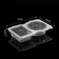 Yoloke Double Compartment Condiment Container, Disposable Sauce Box