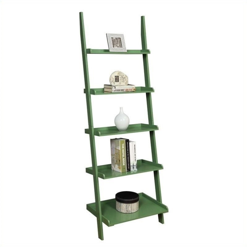 French Country Bookshelf Ladder With Green Finish Walmart Canada