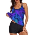 thumbnail image 2 of iTNHFP Bikini Swimsuits Women Swimsuit Mesh One Shoulder Bathing Suit, 2 of 3