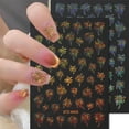 thumbnail image 2 of 8Pcs New Year Nail Stickers for Art Nails Firework Nail Art Stickers 3D Self-Adhesive Laser Holographic Firework Nail Design Decals Glitter Gold Silver Nail Supplies for Christmas Manicure E22, 2 of 3