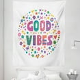 thumbnail image 1 of Chill Tapestry, Word Art Theme Doodle Cartoon Positive Hippie Cheerful, Fabric Wall Hanging Decor for Bedroom Living Room Dorm, 5 Sizes, Multicolor, by Ambesonne, 1 of 1