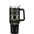 thumbnail image 1 of Gothic 40 oz Tumbler with Handle and Straw, Double Wall Vacuum Insulated Stainless Steel Tumbler with straw, 100% Leak-proof Water Bottle, Travel Mug Coffee Cup, Gift for men and Women, 1 of 6