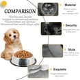 thumbnail image 7 of Minzimin Stainless Steel Dog Cat Bowl with Rubber Base 4 Pack Pet Feeder and Water Bowls Stackable Non-Slip Puppy Dishes for Small Medium Animals Kitten Rabbit, 7 of 7