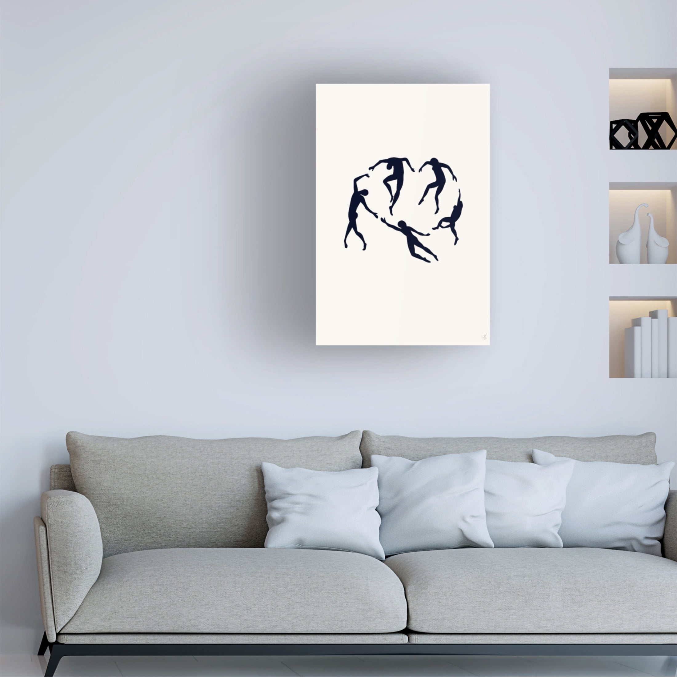 Canvas Wall Art - Anne-Marie Volfova 'Dance 2' Wall Art for Living Room, Bedroom, or Office D?cor by Trademark Fine Art - 16 x 24 Inches