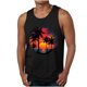 thumbnail image 2 of Camiseta sin mangas de cuello redondo para hombre, blusa informal de verano sin mangas con estampado de cuello redondo para hombre, 2 of 5