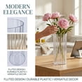 thumbnail image 2 of Unique Bargains Acrylic Cylinder Vase Clear Tall Plastic Vase Clear 3.9"L x 3.9"L x 7.9"H, 2 of 5