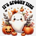 thumbnail image 3 of CafePress - Halloween Spooky Time Ghost Pumpkins Kids Baseball T Shirt - Kids Cotton Baseball Jersey, 3/4 Sleeve Shirt, 3 of 4