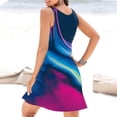 thumbnail image 4 of QIPOPIQ Robes d'Été pour Femmes 2024 Tendance Bohème à Imprimé Floral avec Goutte d'Eau, par-Dessus, Col Ras du Cou, Sans Manches, Robes de Plage, 4 of 6