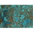 thumbnail image 1 of Ahgly Company Indoor Rectangle Oriental Turquoise Blue Industrial Area Rugs, 3' x 5', 1 of 4