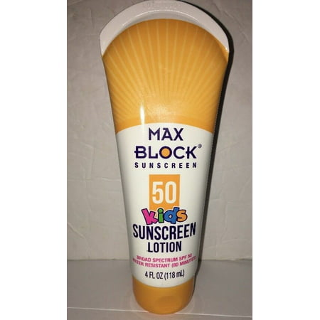 SHIPS N 24 HOURS-MAX-BLOCK Kids Sunscreen Lotion-SPF-50-Waterproof