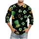 thumbnail image 1 of Camisetas de Navidad para Hombres Impresión de la Moda Cuello Redondo 3/4 Manga Blusas Casuales, Unisex Suave Transpirable Lino Poliéster Tops de Ocio, 1 of 4