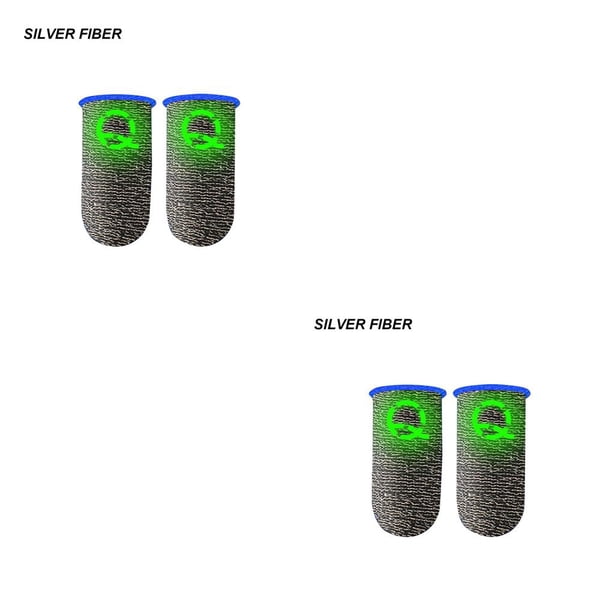 Methold 10 Uds. Funda para el dedo para juegos, fundas transpirables luminosas para pantalla táctil para juegos móviles PUBG, guantes antideslizantes Type3 NO3