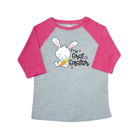 

Inktastic My 1st Easter with Cute Bunny and Carrot Gift Toddler Boy or Toddler Girl T-Shirt