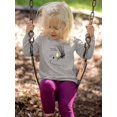 thumbnail image 2 of Friendship Bear Long Sleeve Toddler -Smartprints Designs,  5 Toddler, 2 of 4