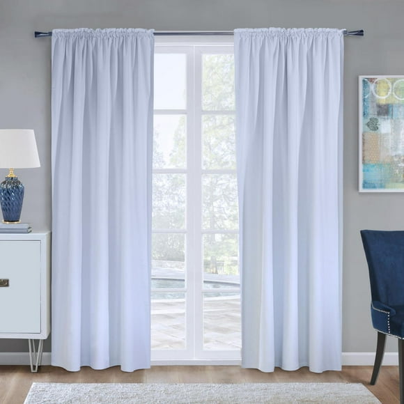 Loft Living Urbain, doublure de rideau multifonctionnelle, 100% occultant 45" x 88", blanc