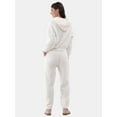 thumbnail image 2 of No Boundaries Teddy Fleece Hoodie and Joggers Set, 2-Piece, Women's and Women's Plus, 2 of 3