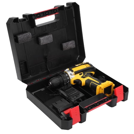 YAHHU Lithium Electric Drill Rechargeable Cordless Handheld Household Power Screwdriver 200W 1800mAh Heavy Duty Professional Grade Tool For Home Improvement And Woodworking Projects[cite: 1]