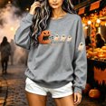 thumbnail image 3 of Halloween Womens Sweatshirts Casual Long Sleeve Shirts Halloween Ghost Pumpkin Graphic Printing Crew Neck Pullover Sweatshirt Fall Winter Relaxed Fit Sweater Ladies Halloween Costumes, 3 of 4