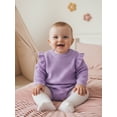 thumbnail image 4 of Miaouyo Infant Baby Girl Fall Winter Sweater Romper 0 3 6 9 12 Months Solid Color Round Neck Long Sleeve Knit Jumpsuit, 4 of 9