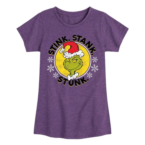 Dr. Seuss - The Grinch Stink Stank Stunk - Toddler And Youth Girls Short Sleeve Graphic T-Shirt