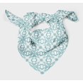 thumbnail image 3 of Bimba White Floral Damask Printed Pure Silk Scarf For Hair Neck Head Bandanas For Women 40 x 80 Inches, 3 of 6