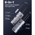thumbnail image 2 of Hub USB C ORICO Estación de acoplamiento USB-C 6 en 1 para portátiles de 10 Gbps, 2 of 7