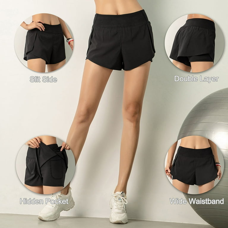 Women's 7 Inches Running Athletic Shorts with Liner – Little