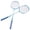 Blue, variant on Xirurus Starter Portable Badminton Racket Set with Storage Bag for Beginners Children Adults, 2 Player, 3 Pieces, Pink (28.35 in / 72 cm)