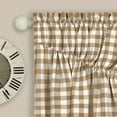 thumbnail image 2 of Achim Traditional Plaid Rod Pocket Light Filtering Curtain Set, 72.00" x 63.00", 2 of 5