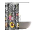 thumbnail image 2 of MKHERT Tropical Fruits Shower Curtain Waterproof Bath Curtain Decor 66x72 inch, 2 of 2