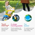 thumbnail image 3 of smarTrike Lollipop, 3-in-1 Toddler Tricycle 15M+ - Yellow-Green-Blue, 3 of 10